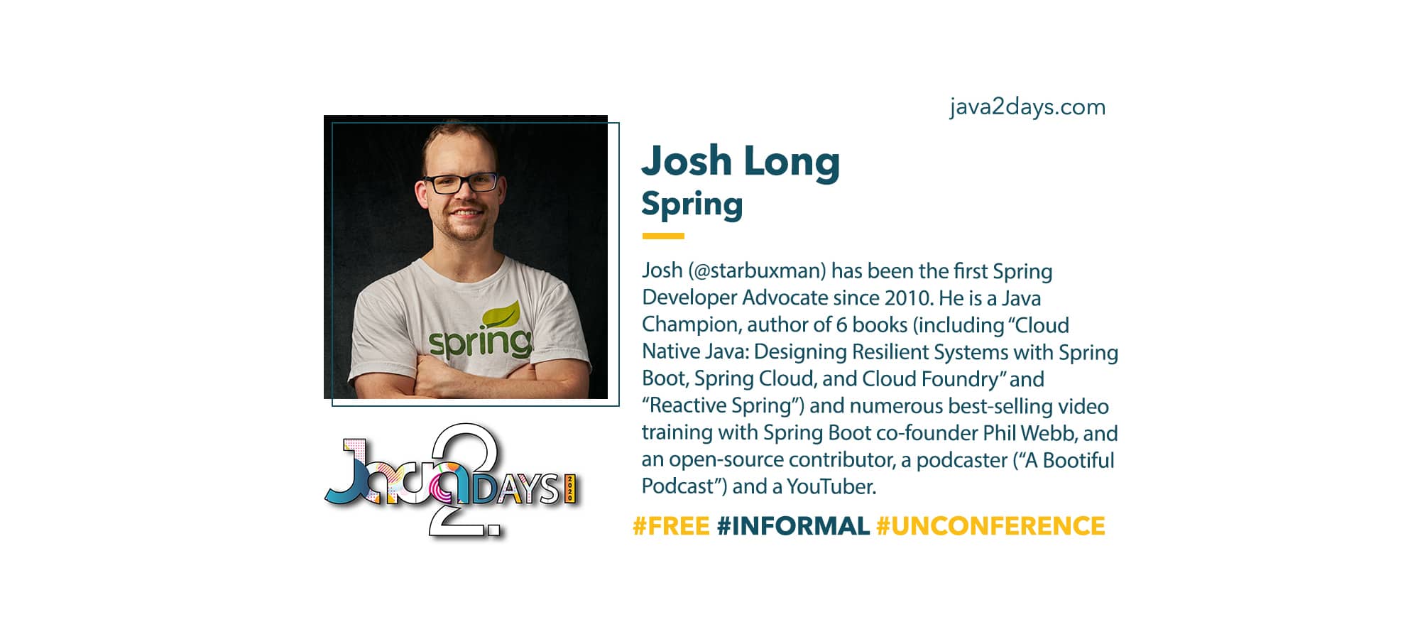 Reactive spring with Josh Long Java2Days 2020